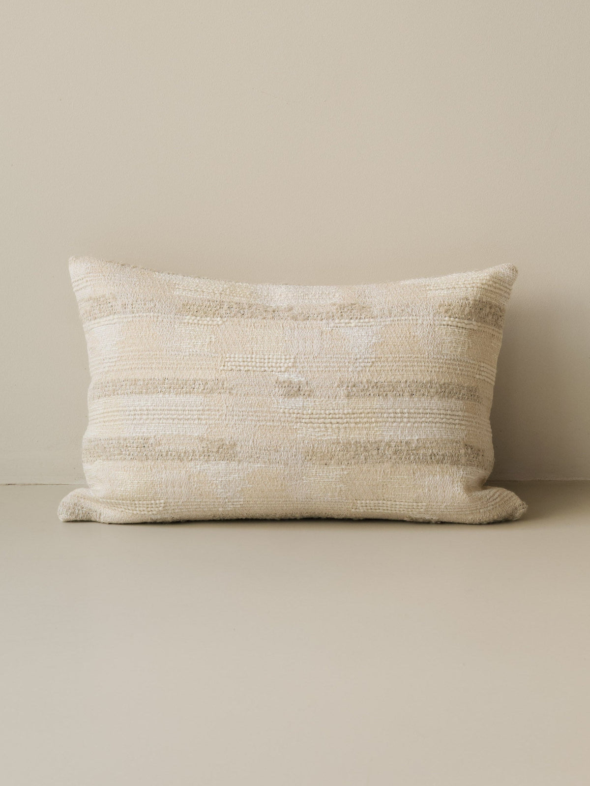 Hikaru – Sable decorative cushion in 60 × 40 cm, photographed on a white background