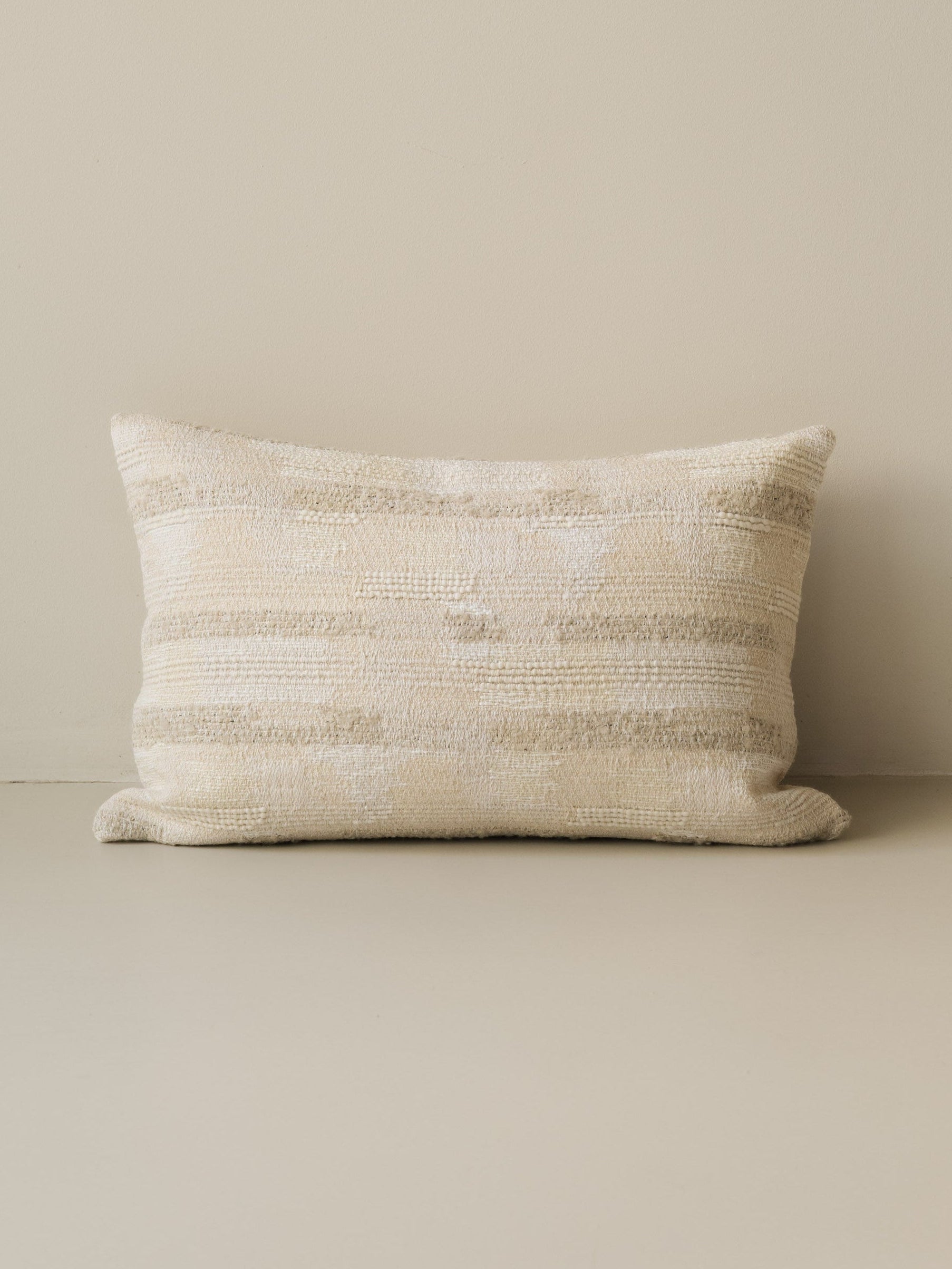 Hikaru – Sable decorative cushion in 60 × 40 cm, photographed on a white background