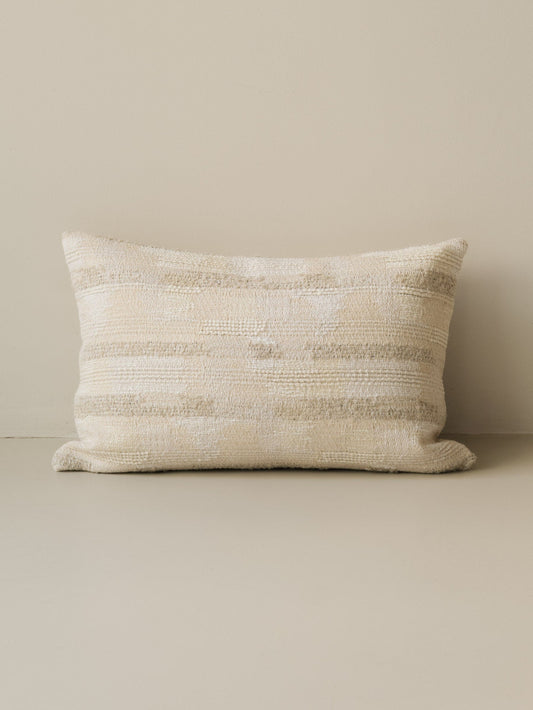 Hikaru – Sable decorative cushion in 60 × 40 cm, photographed on a white background