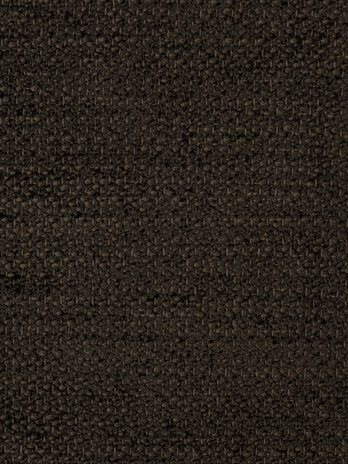 Close-up of the Pampelune – Brun fabric, showing its dense chenille pile and richly textured surface