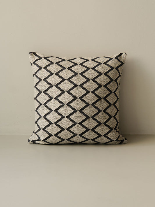 Papunya – Ombre Naturelle decorative cushion in 50 × 50 cm, photographed on a white background