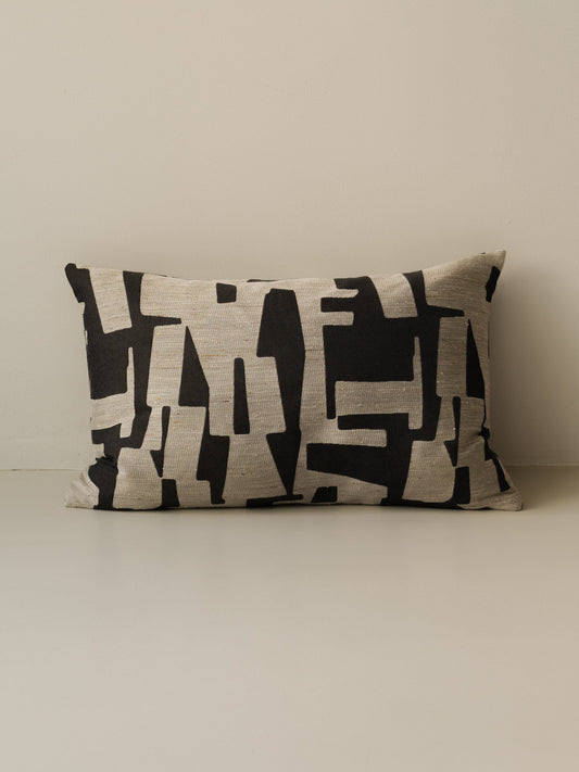 Pazl – Shadow decorative cushion in 60 × 40 cm, photographed on a white background