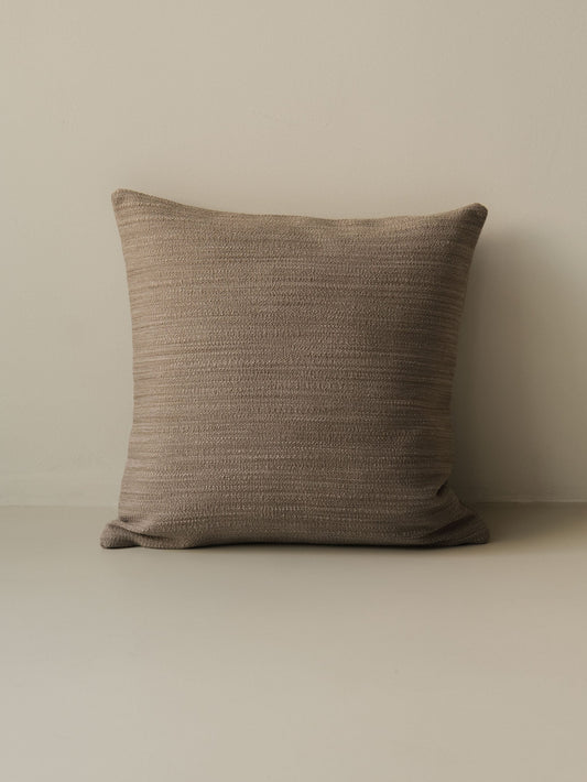 Scotland – Chamois decorative cushion in 50 × 50 cm, photographed on a white background